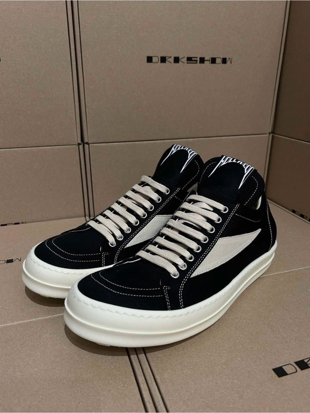 Rick Owens Vans DARKSHADOW Black & White  Sneakers